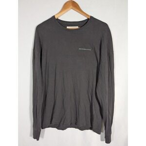 Abercrombie & Fitch Sz. M Long Sleeve Gray T-Shirt Spellout